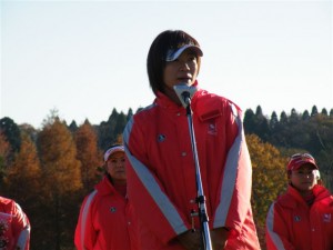 昨年１２月の３ツアーズではピンのニューモデルを使い女子チームを引っ張った大山志保。ＬＰＧＡに久々の優勝をもたらした（千葉・キングフィールズ）