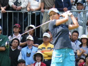 宿敵ヤニ・チェン（台湾）をやっと下して米ツアー今季初優勝を遂げた宮里藍