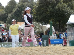 開幕４試合目のヤマハレディスから登場してきた有村智恵。この試合は予選落ちしたが、２戦目からはトップテンをキープして優勝につなげた。プロ１１勝目（今季自身の開幕戦となったヤマハレディスで）