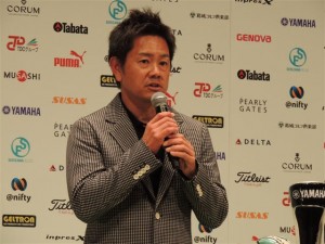 夢舞台への４３歳の挑戦を熱く語る藤田寛之（東京銀座・ヤマハホール）