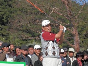 シニアツアーの〝鬼″といわれた室田淳も、今年７月には６０歳を迎える（いわさき白露シニアで）