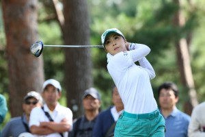 プレーオフ４ホールの激闘で力尽きた菊地絵理香（日本女子ＯＰ＝石川・片山津ＧＣ）提供：ＪＧＡ