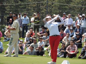 人気絶頂のイ・ボミ（韓国）。可愛いスマイルを絶やさずに７勝して、１５年度の賞金女王に。