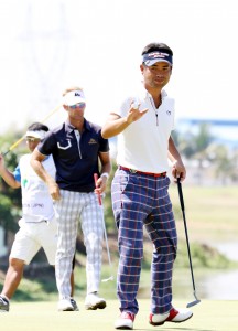 ３年間の選手会長を辞した池田勇太。３タックを返上して細身のパンツにイメチェン。（ヤンゴン・ロイヤルミンガラドン・クラブ）＝提供ＪＧＴＯ